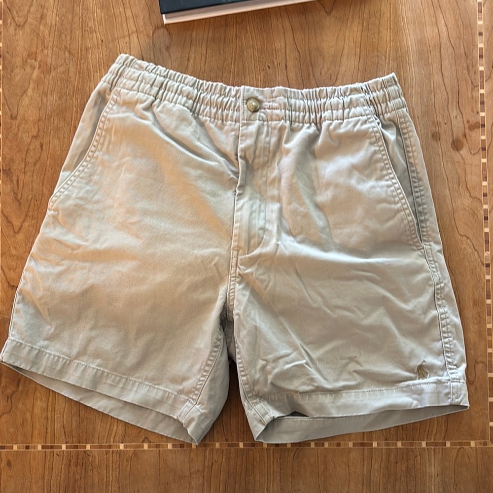 Polo by Ralph Lauren Tan Flat Front Shorts